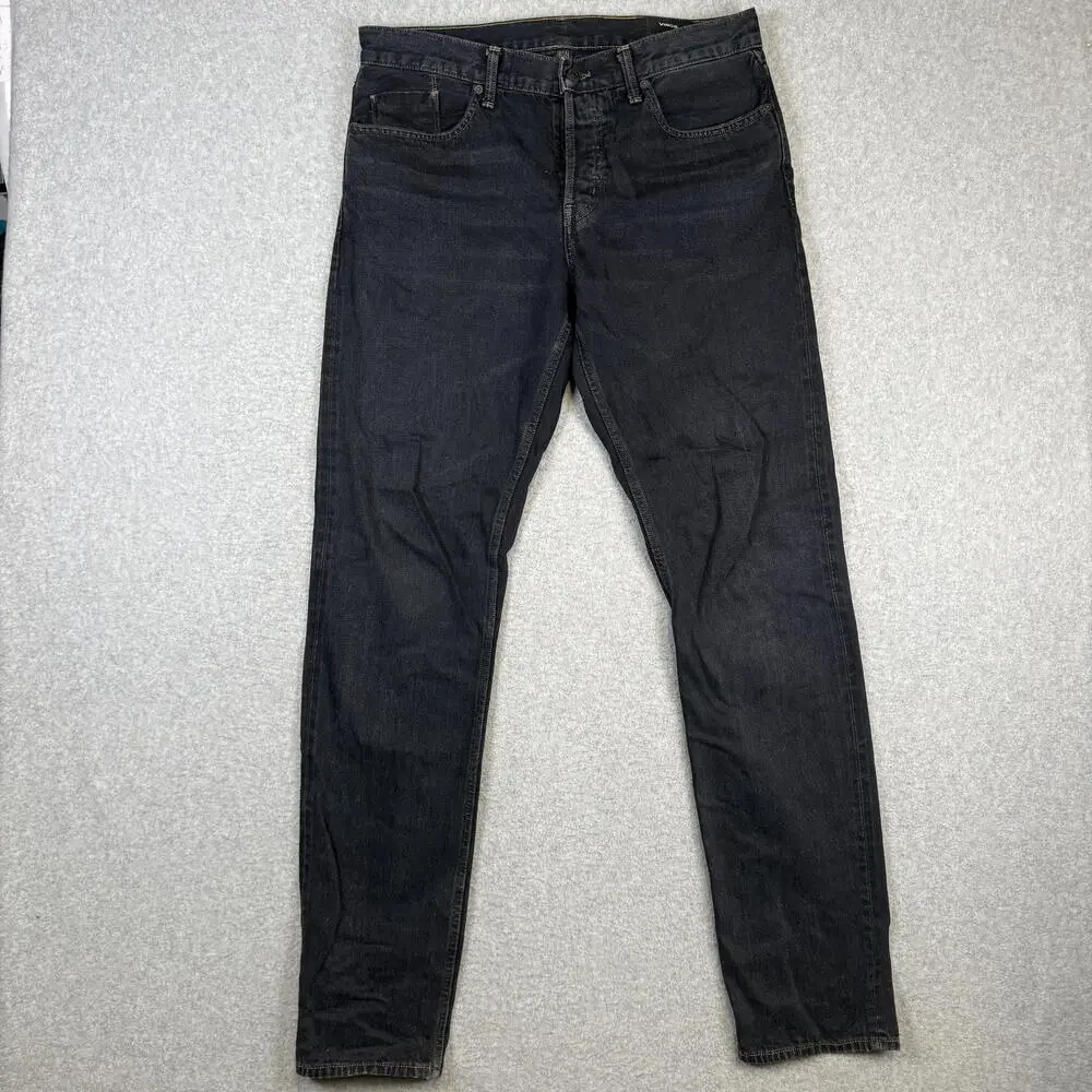 Vince Men's Size 32 Black Skinny Jeans Ankle Length 35